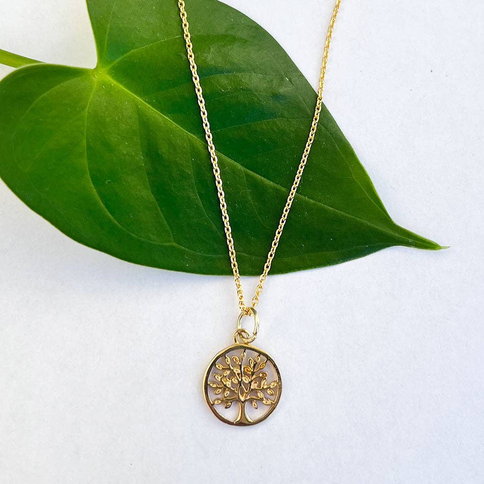 Tree of Life Necklace - Brass, Indonesia