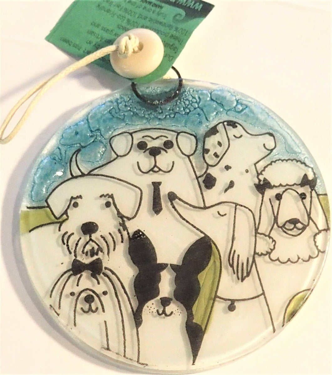 Dog Pack Ornament / suncatcher