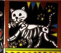 TD-38 Skeleton Cat With Fish