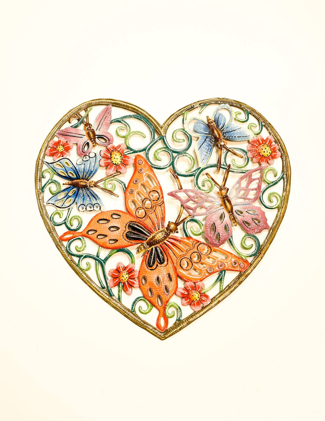 Painted Butterfly Heart