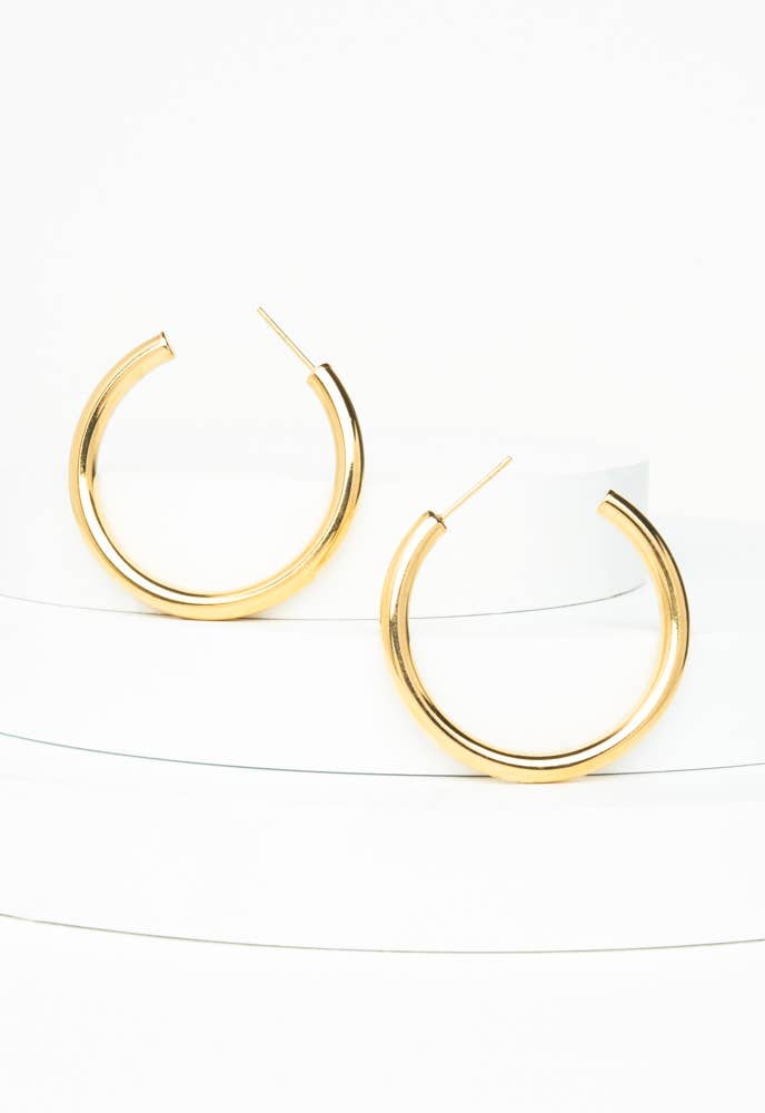 The Classic Hoops in Gold
