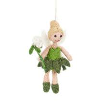 Load image into Gallery viewer, Handmade Felt Trixy the Garden Fairy Hanging Decoration
