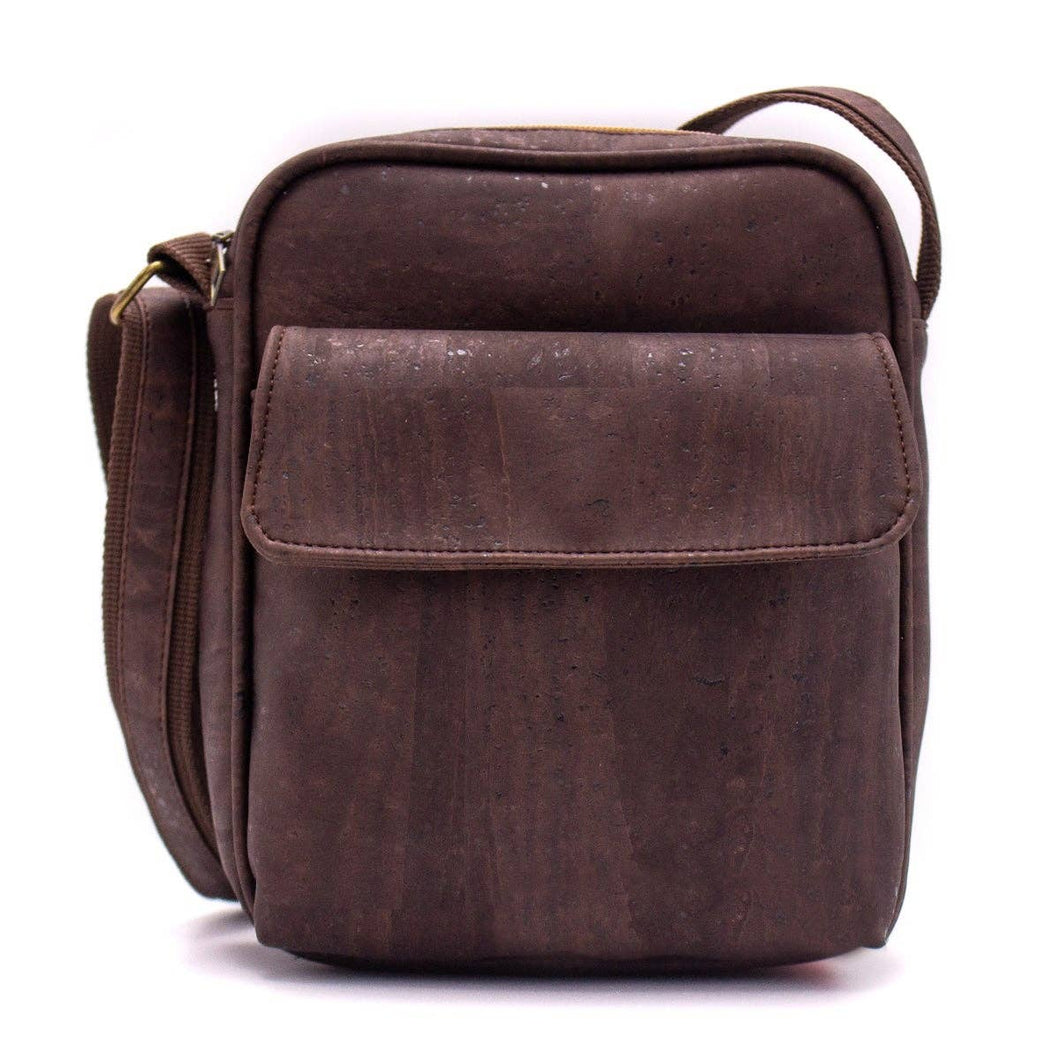 Messenger Shoulder -Small Cork Crossbody Bags for Men BAGP-0: Brown