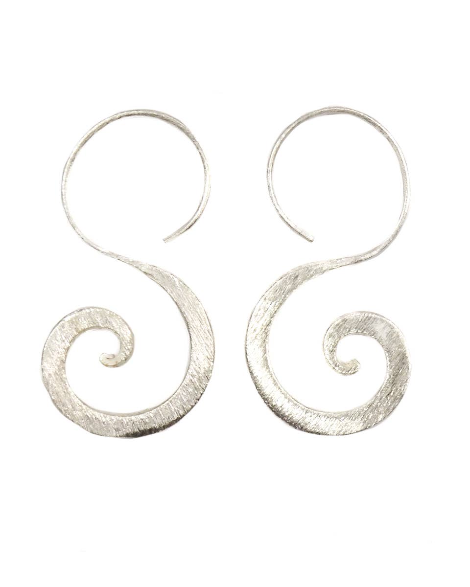 Spiral Hook Tribal Earring