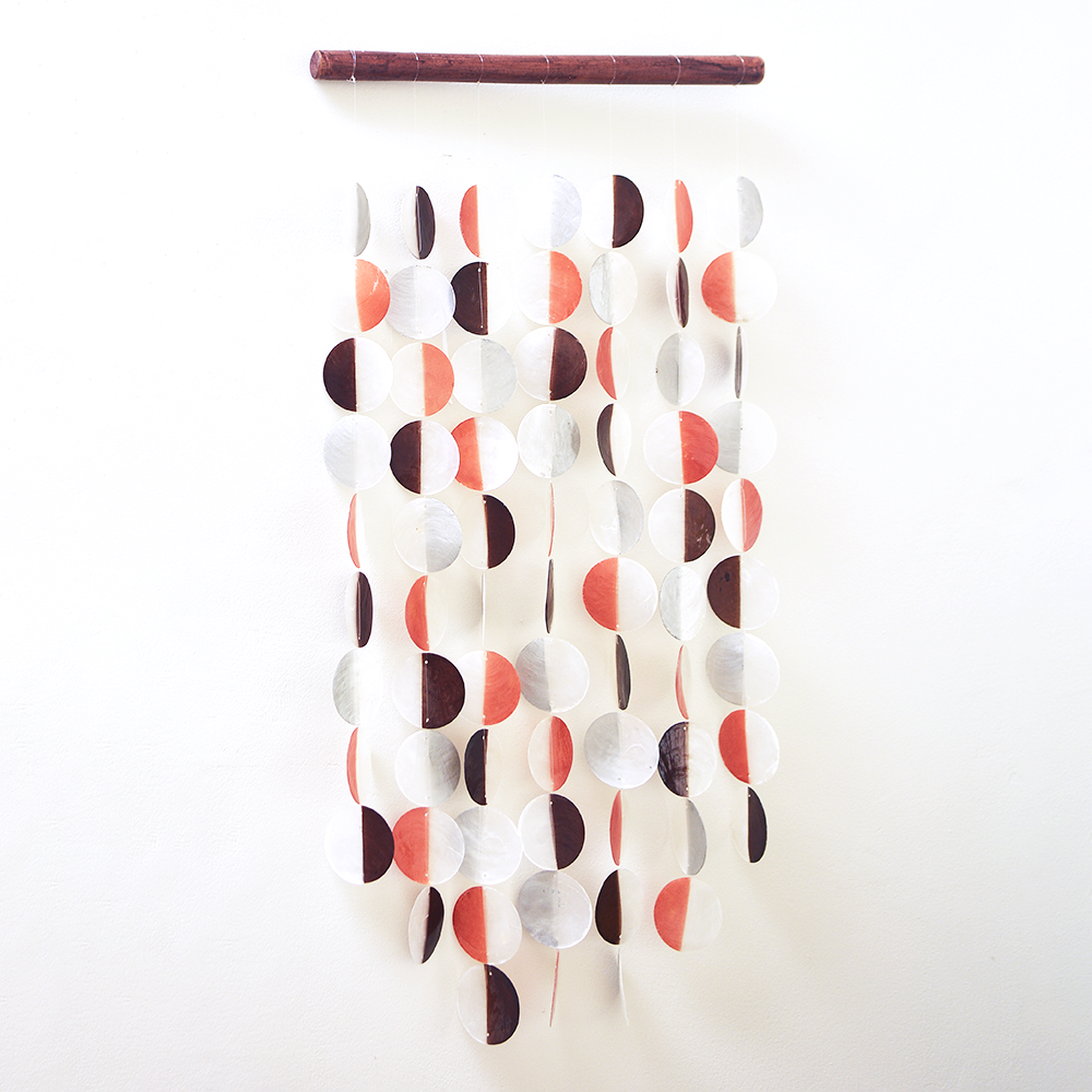 Capiz Chime Straight | Two-Tone Warm