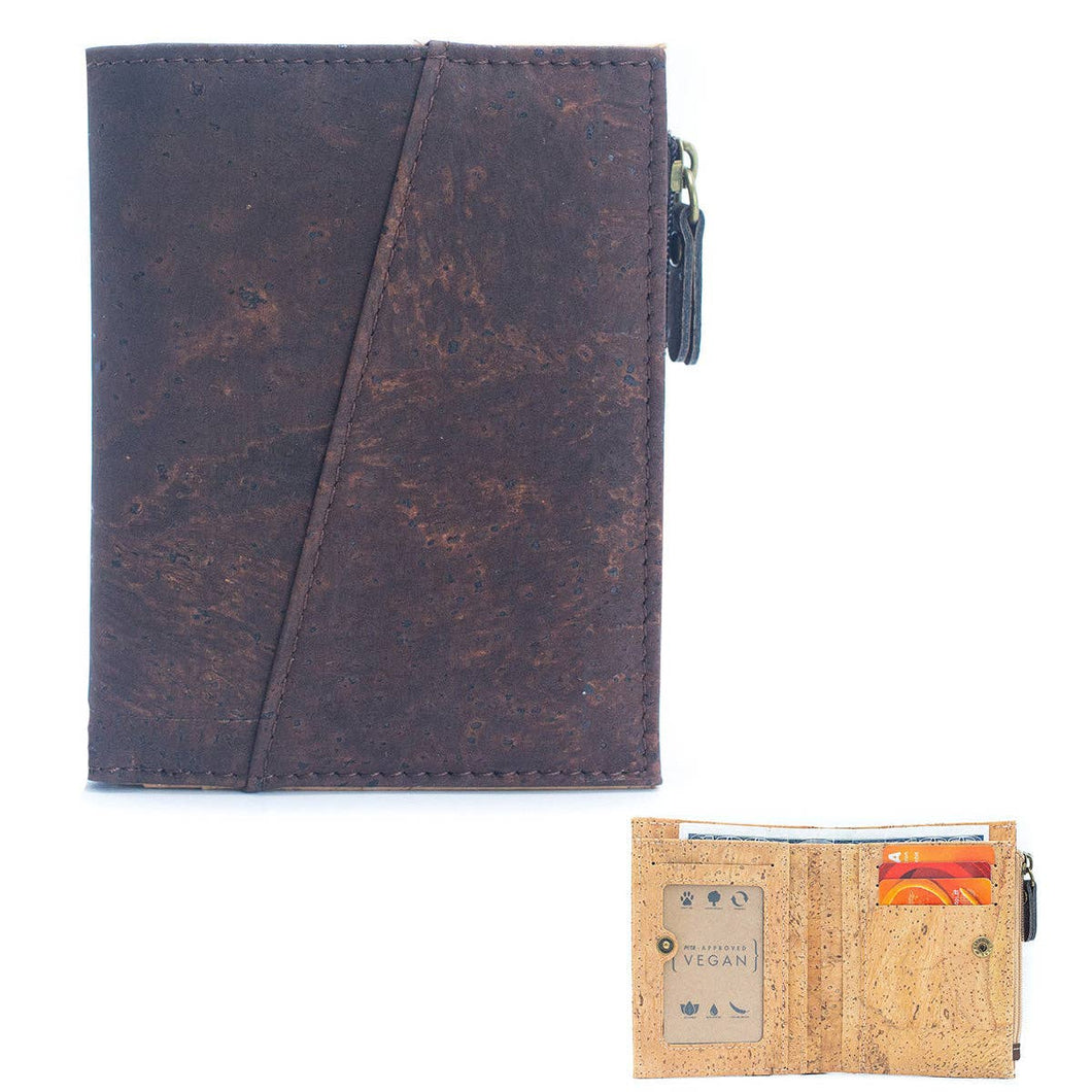 Classic Brown Cork Bifold wallet- BAG-2072: E