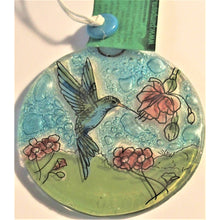 Load image into Gallery viewer, Glass Ornaments Green Hummingbird
