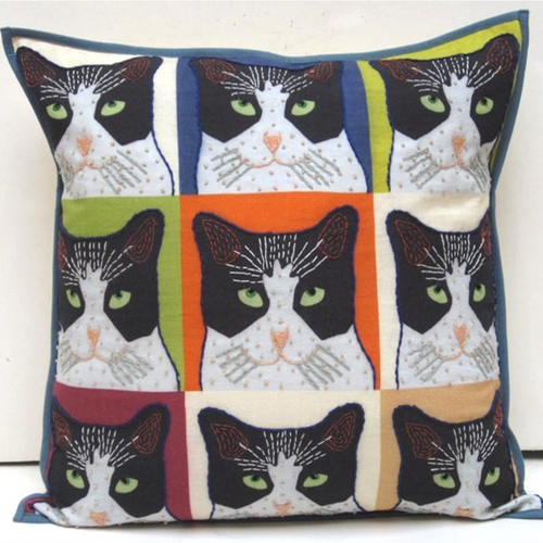 Nine Lives Cat Pillow